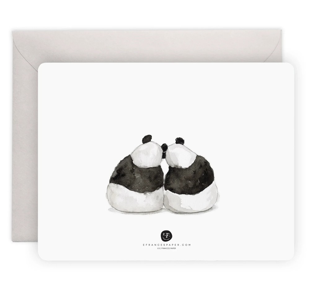 E. Frances - Panda Hug Flat Notes, Box of 8