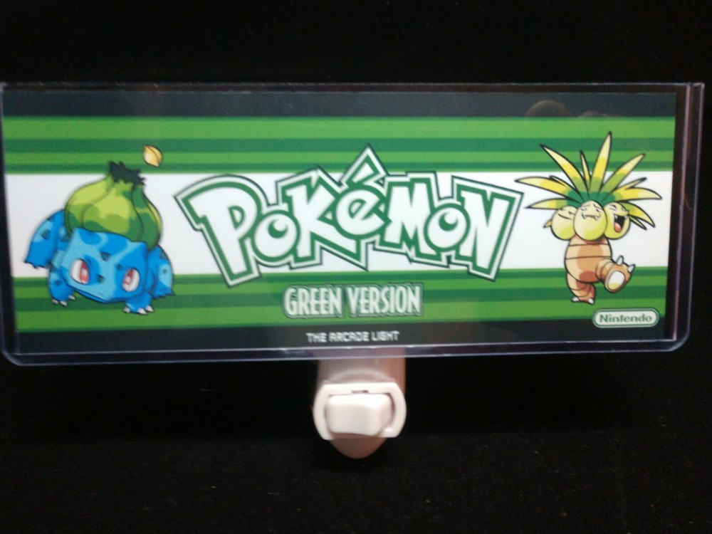 Pokemon Green Arcade Marquee Night Light
