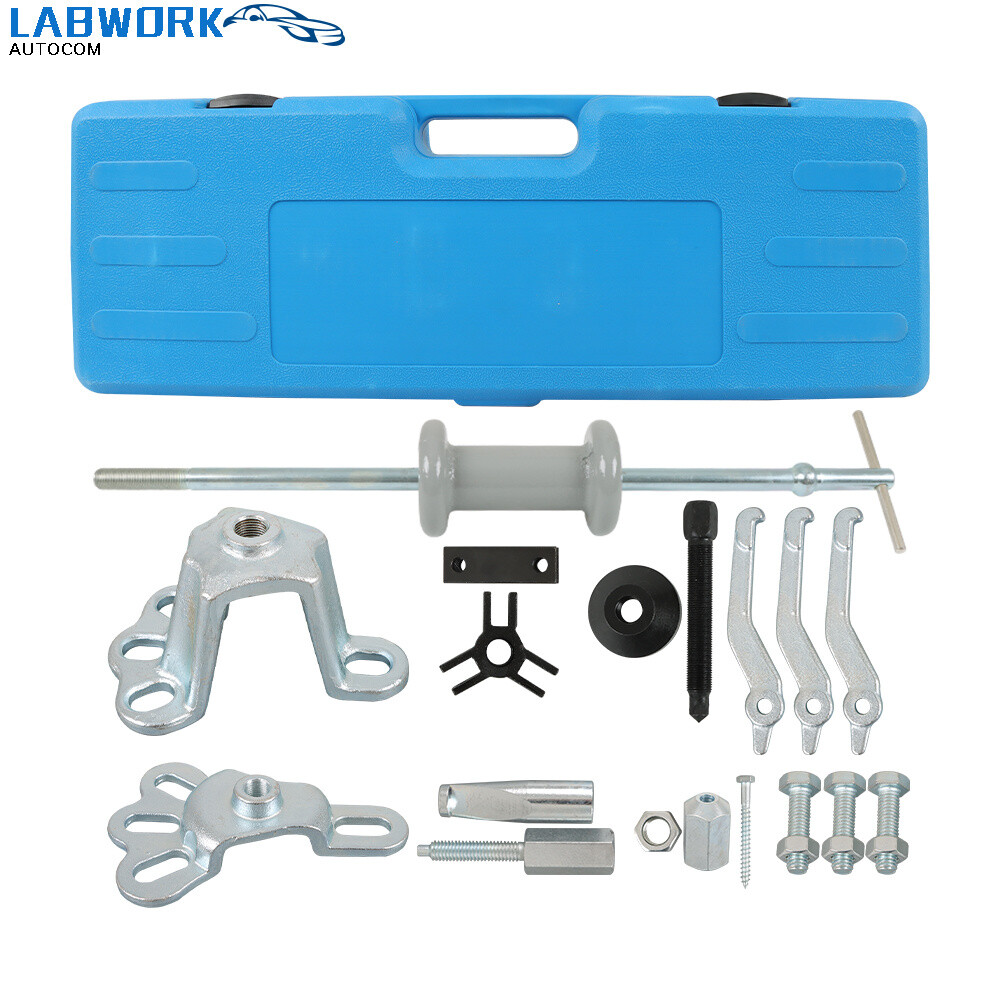 17 Slide Hammer Dent Puller Tool Kit include Wrench Adapter Axle Bearing Hub