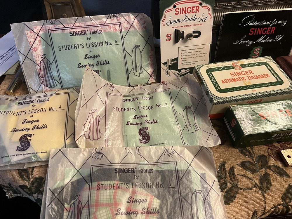 Singer Automatic Zigzagger Attachment 160985 fit 221 & Stitch Patterns Set #2