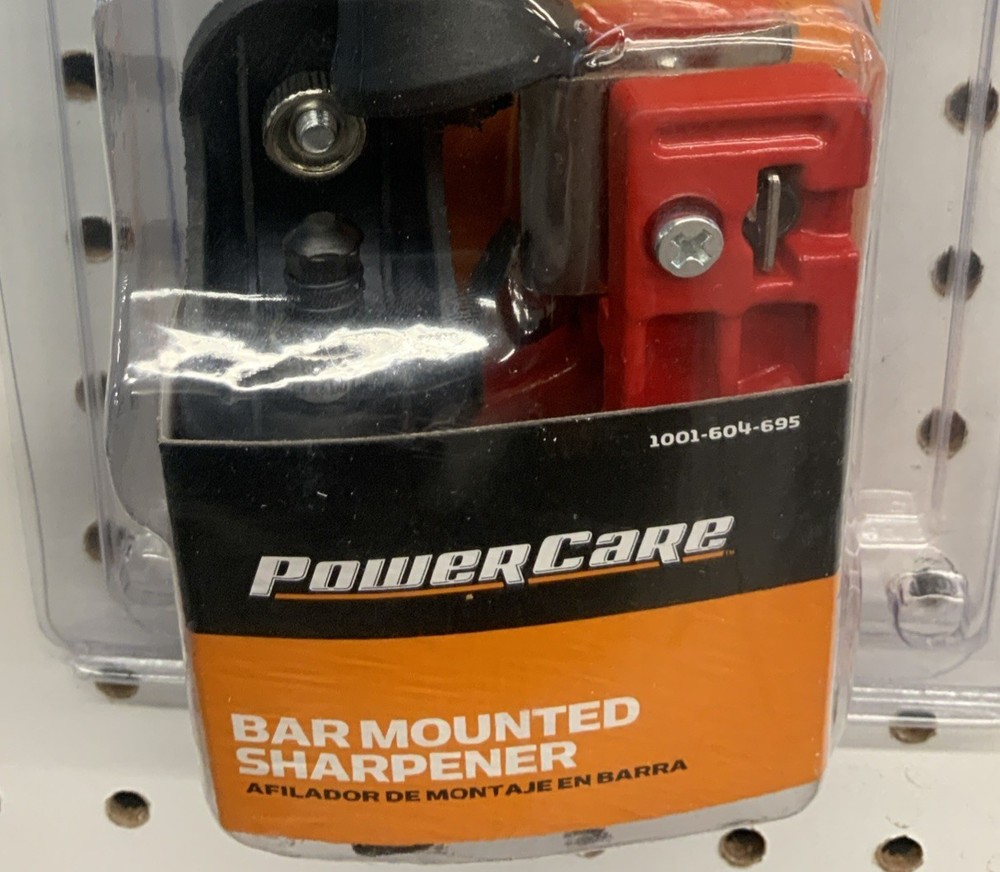 PowerCare Bar Mounted Chainsaw Sharpener Model Adjustable Dial Settings