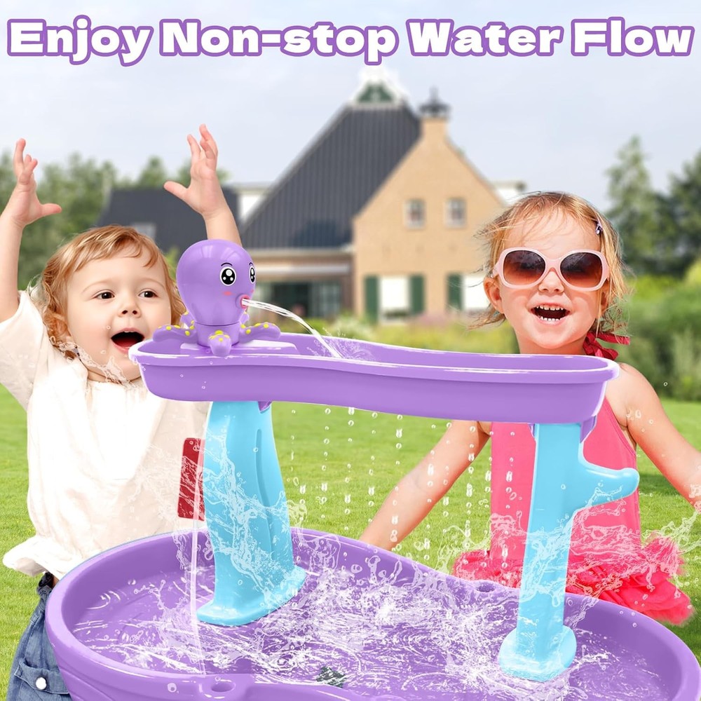 Water Table Pump, Octopus Battery Powered Pump for 3 Purple
