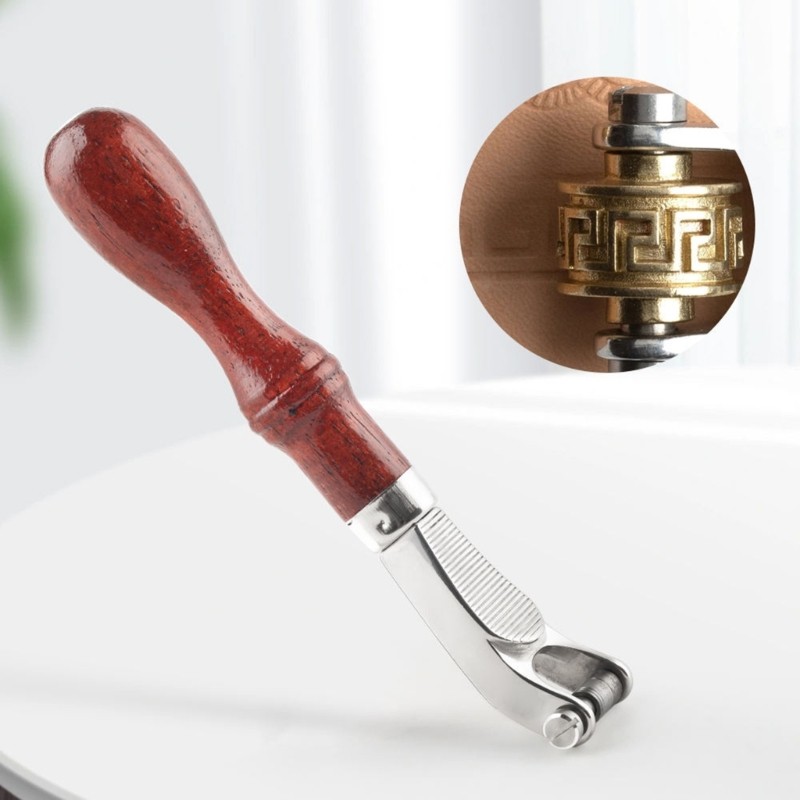 Large Leather Embossing Wheel Handle Craft Tool for Jewelry Making