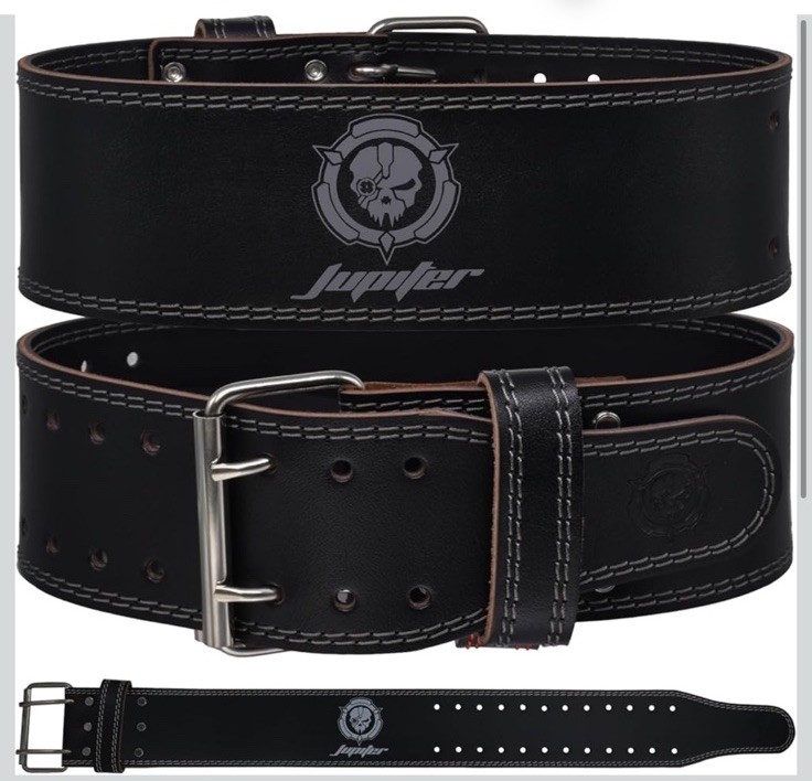 Jupiter Weightlifting Belt 6mm Thick Grey Large