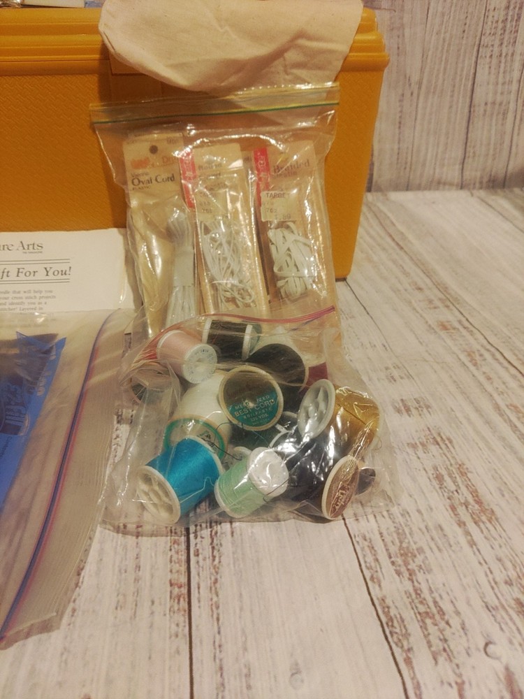 Large Sewing Box With Supplies