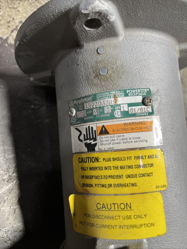 Appleton Powertite Receptacle AR20033RS