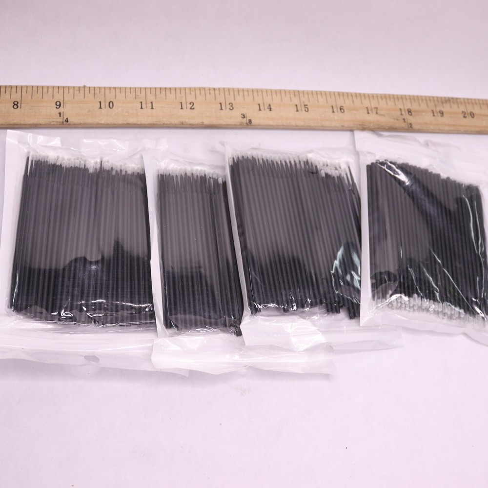 (400-Pk) Micro Brushes High-End Microswabs For Eyelash Extensions Black 1.5 MM