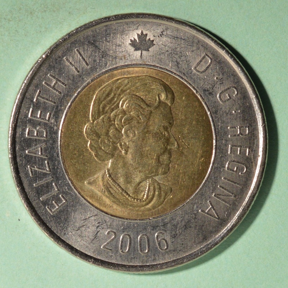 2006 - Canada Toonie $2 Dollar  - Inv# A-372 🇨🇦🇨🇦