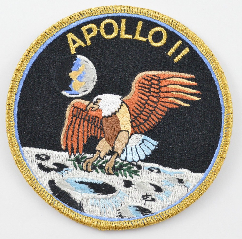 Apollo 11 Embroidered Eagle Landing Large Arm Patch LOGO Space