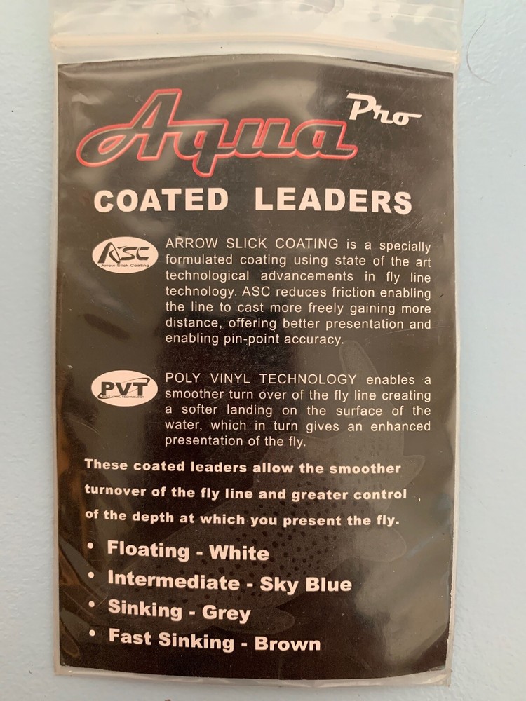 Aqua Pro Coated Sinking Leaders Grey - 2.3m