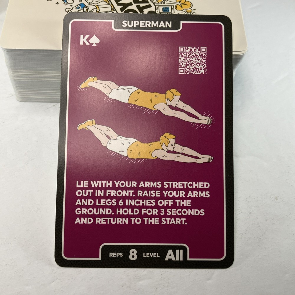 Stack 52 Bodyweight Exercise Workout 104 Playing Cards Mega Pack Mint Condition
