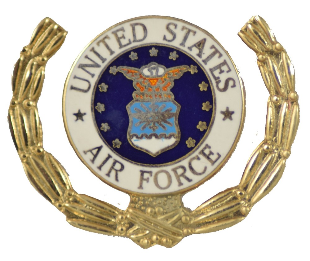 AIR FORCE WREATH HAT PIN