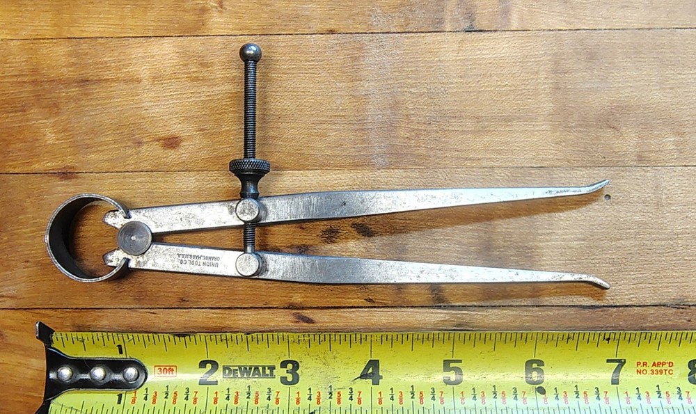 🗽 VINTAGE UNION TOOL 6" ID CALIPER