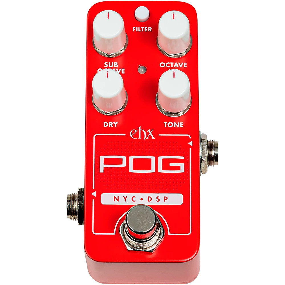 Electro-Harmonix Pico POG Poly Octave Generator Effects Pedal Red