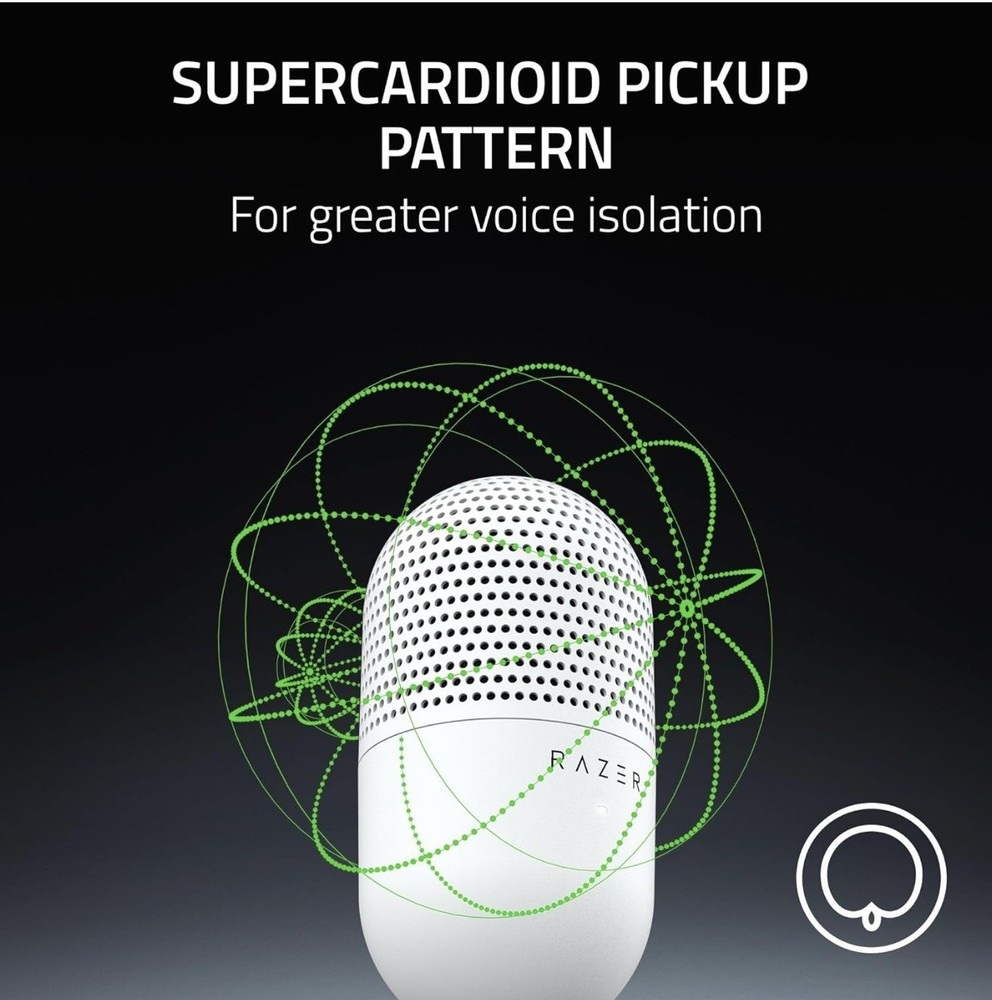 Razer Seiren V3 Mini USB Microphone White