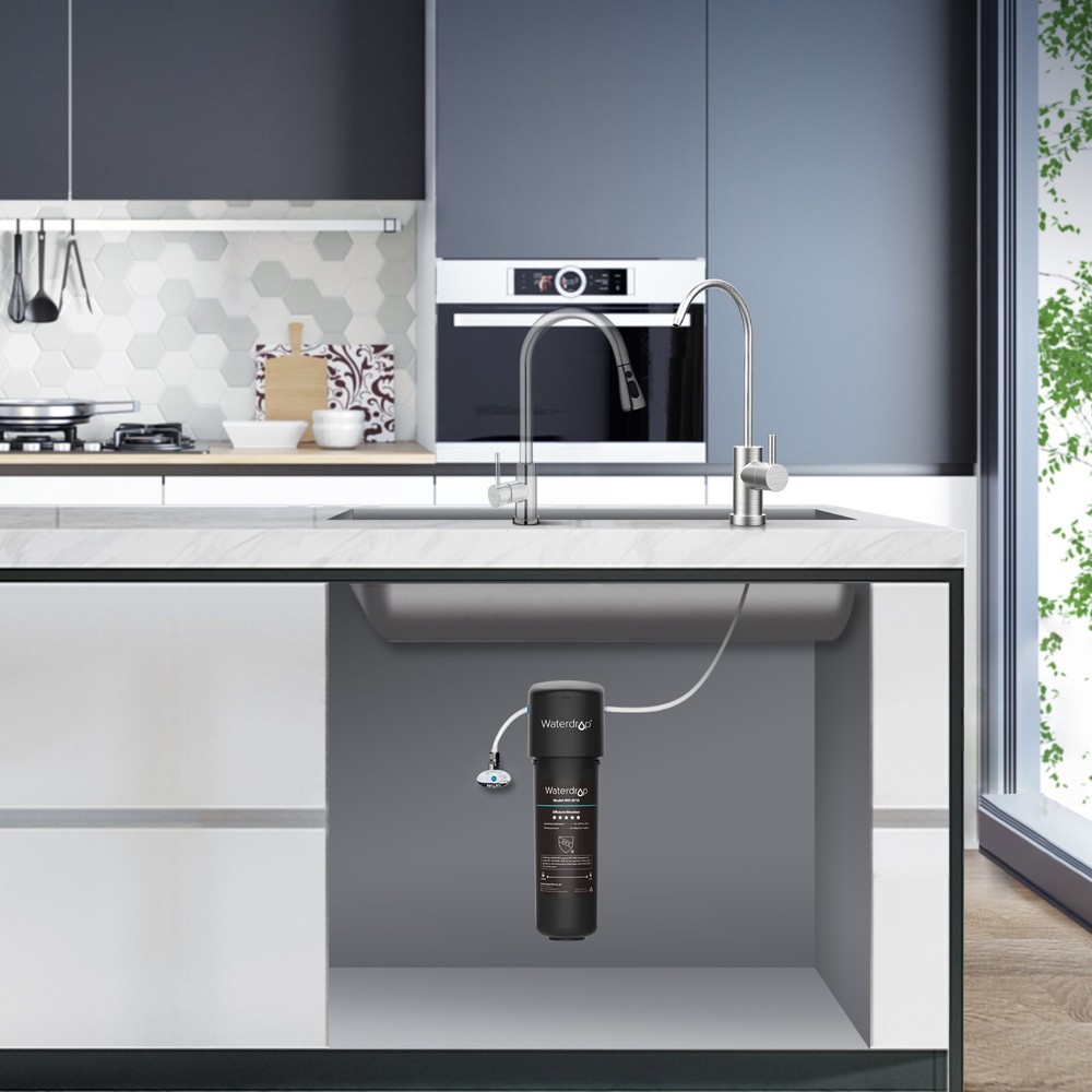 Waterdrop 10UB Under Sink Water Filter System with Dedicated Faucet, 8K Gal