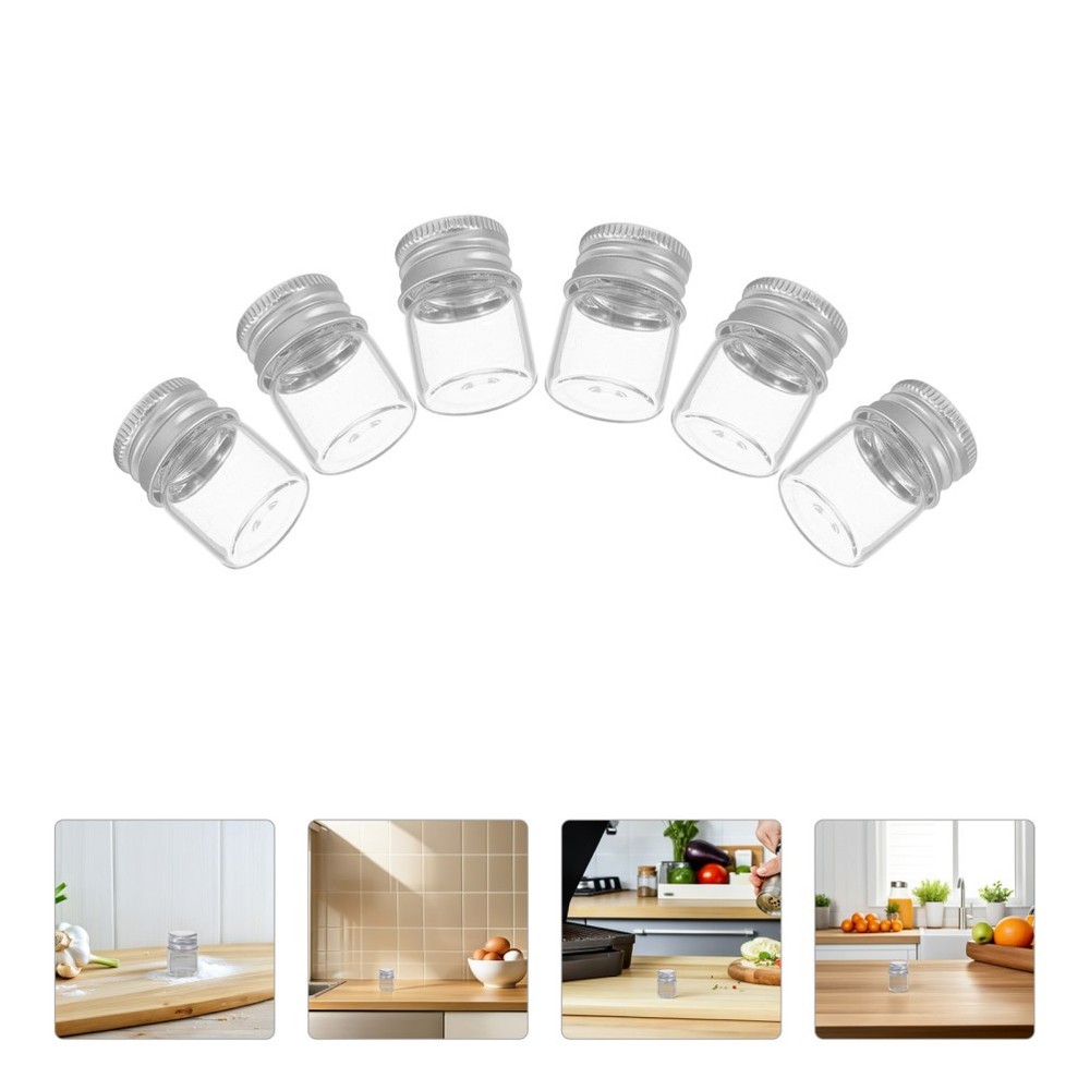 12 PCS Mini Mason Jars with Lids Small Grains Container Cookie