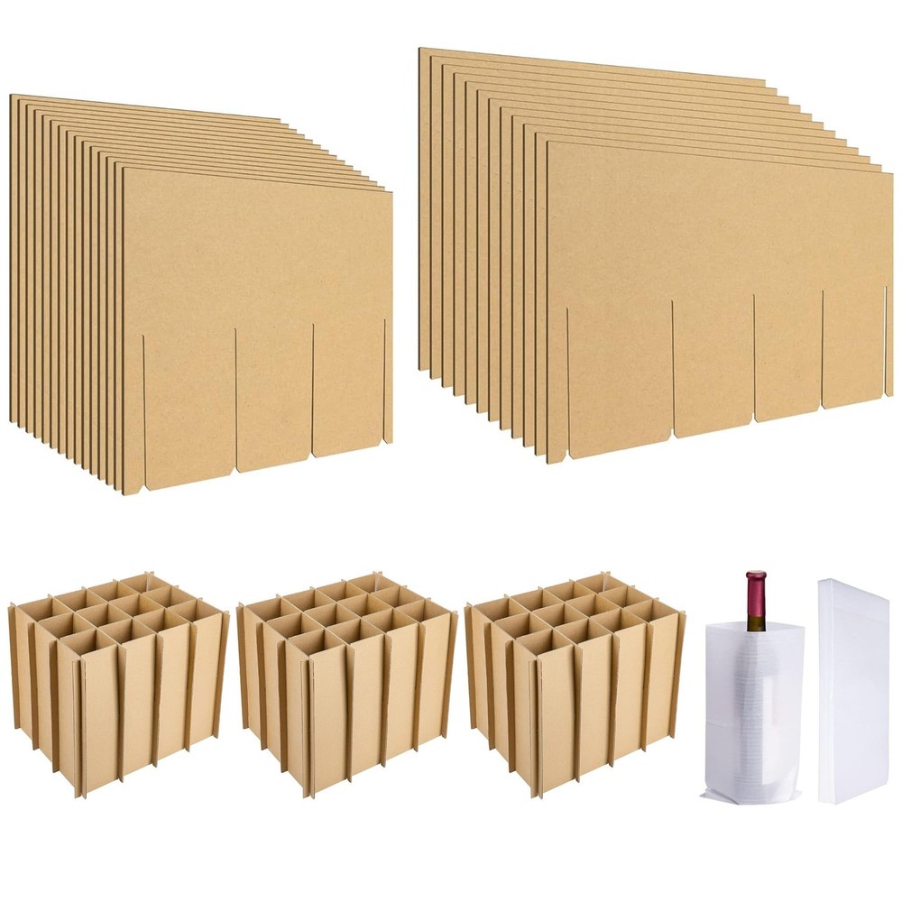 Codree 3 Sets Glass Packing Kits Dividers for Moving Boxes Glassware Dish Protec