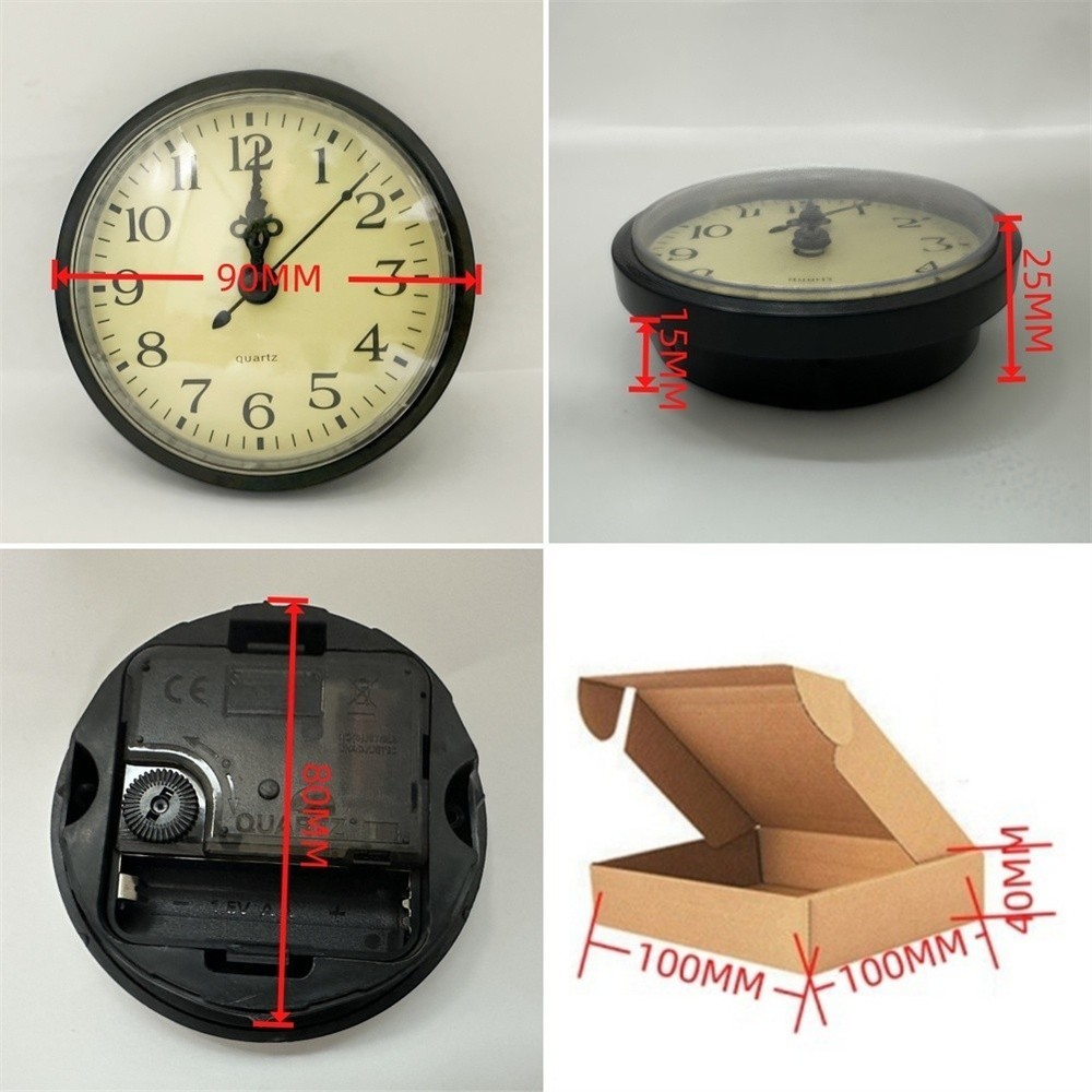 Elegant Quartz Clock Insert Movement for Custom Clock Making and DIY Use