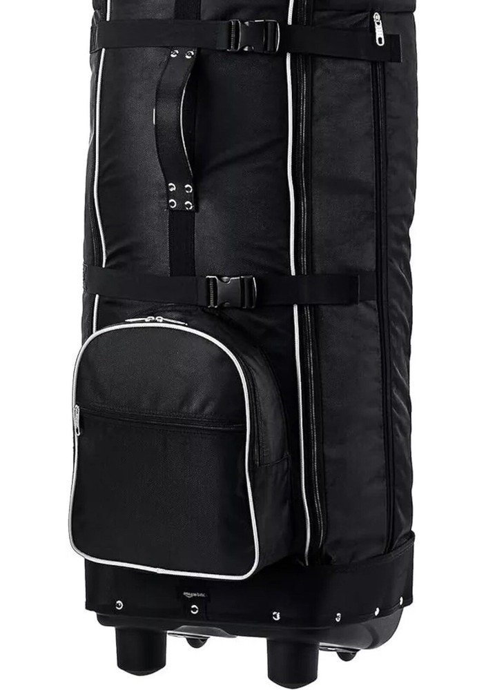 Amazon Basics Soft-Sided Golf Travel Bag | Black | NEW
