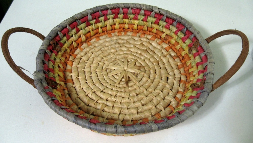 12" Weaved basket with handles