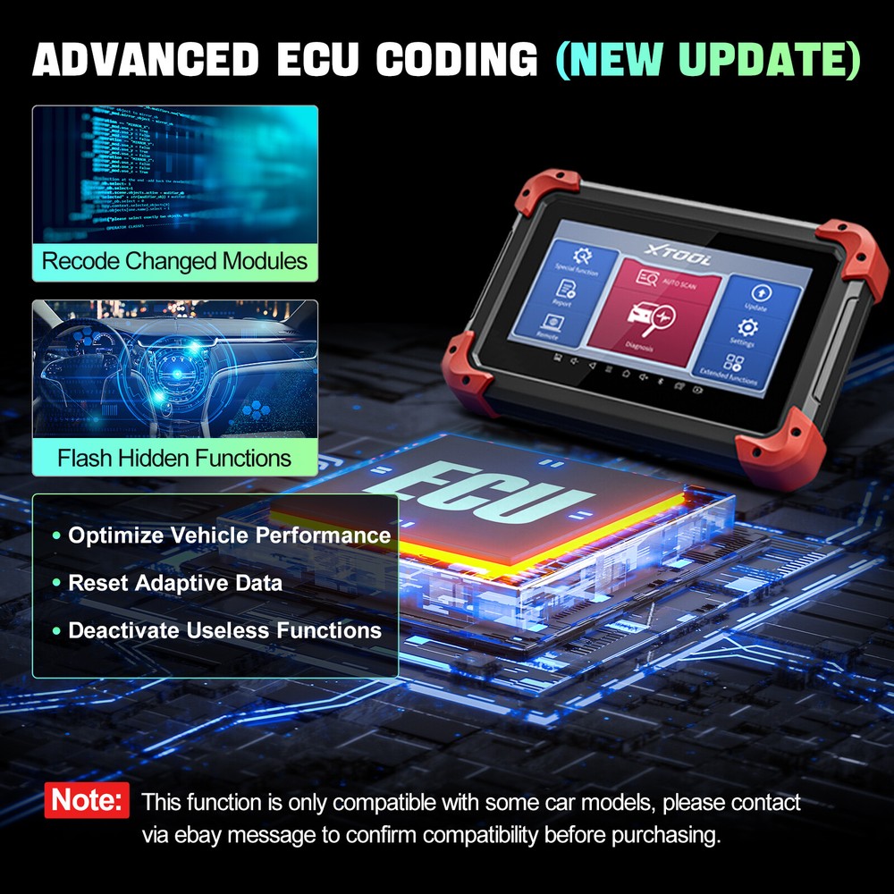 XTOOL USED D7 Auto All System Diagnostic Bidirectional Key Programming Scanner