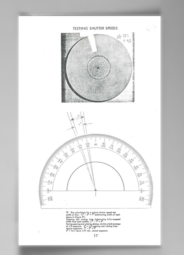Testing Shutter Speeds (1971-1973) NatCam Booklet: Reprint