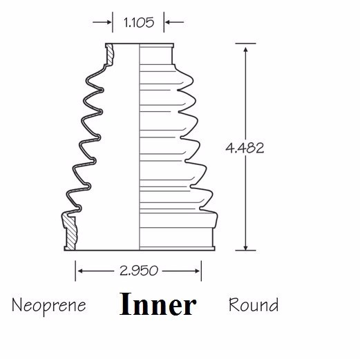 Front Inner & Outer CV Axle Boot Kit For VW Touareg 2004-2013 EMPI Boots