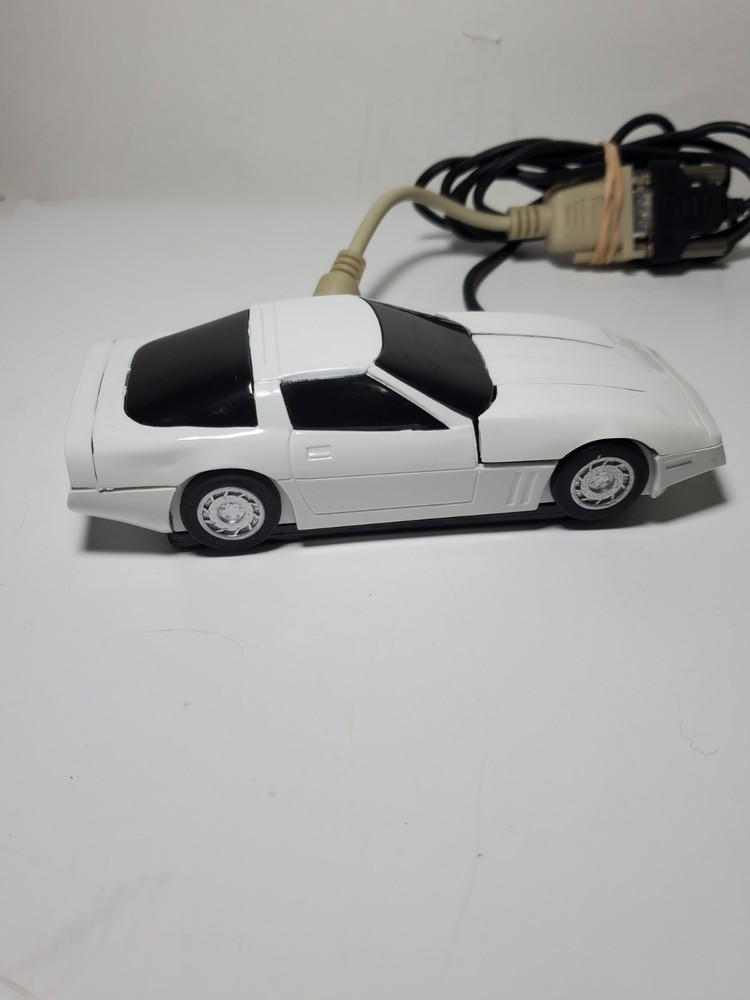 Corvette Motor Mouse White Motor Mouse Trackball Wired Computer Mouse