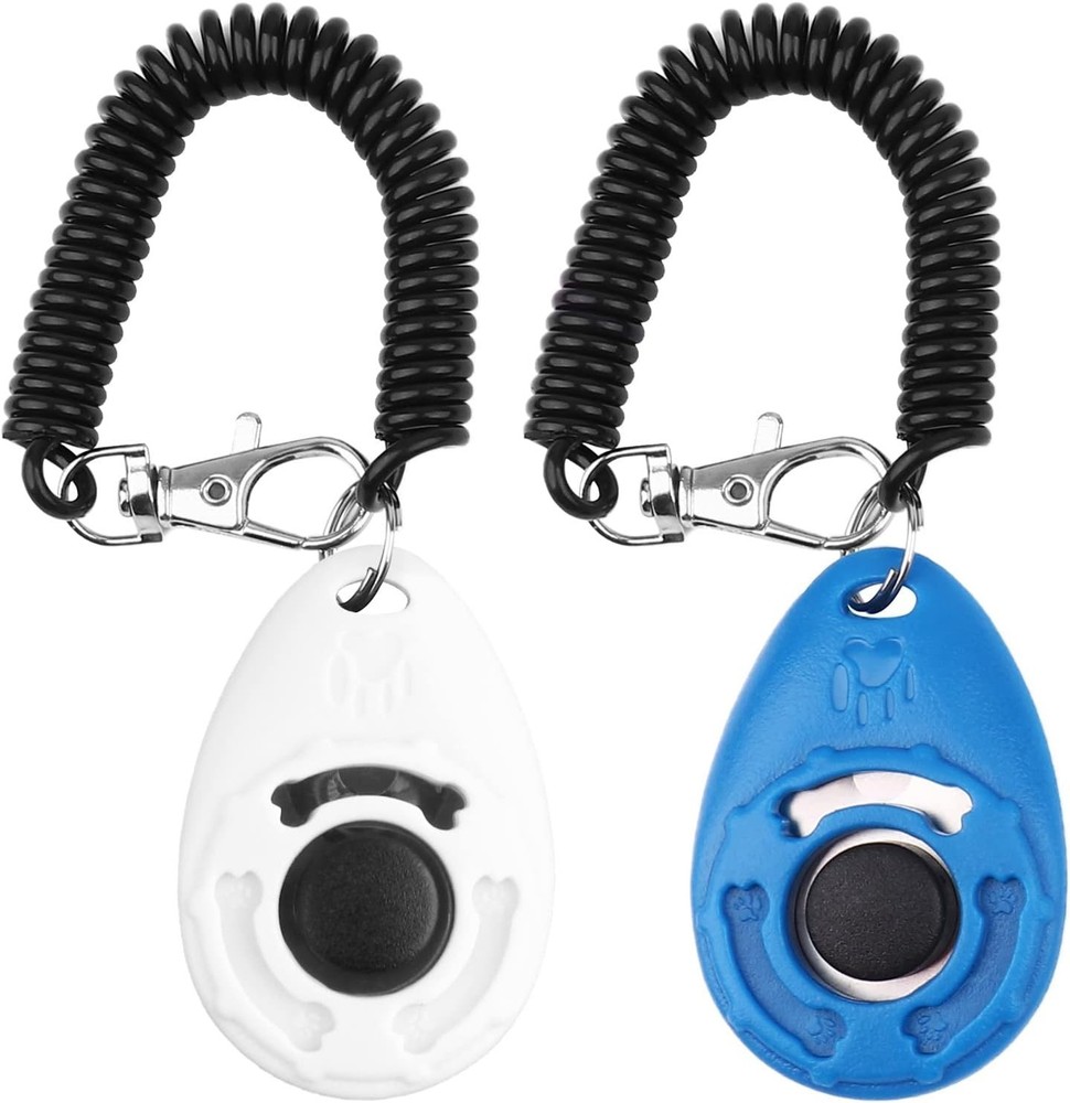 Complete Pet Training Clicker Duo - Durable, Lightweight for Effective Training