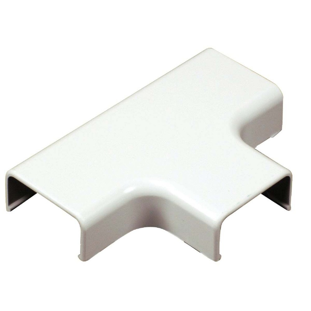 Wiremold C51 Wireway Elbow T-Fitting, Plastic, White