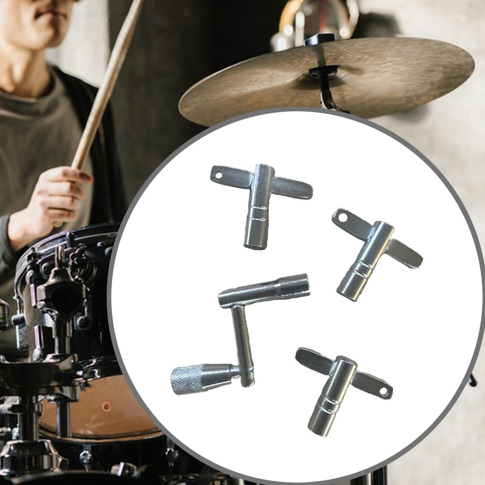 4 Pieces Drum Key Wrench Multifunctional Universal Compact for All Drummers
