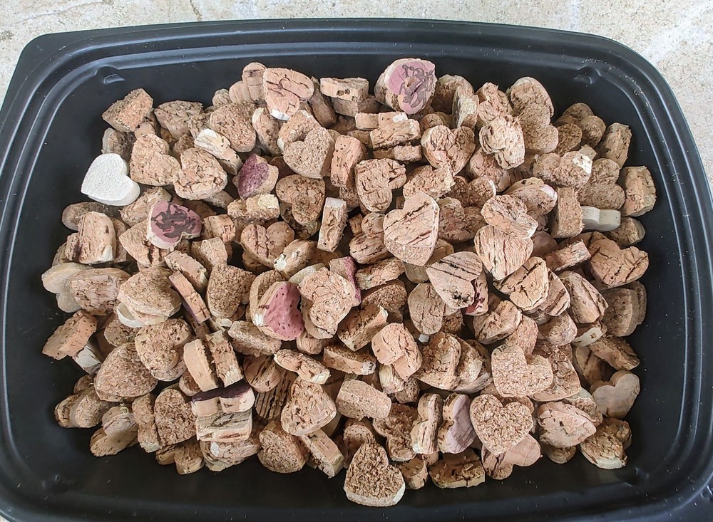 Pre-Cut Wine Corks - Heart Shaped (250+)