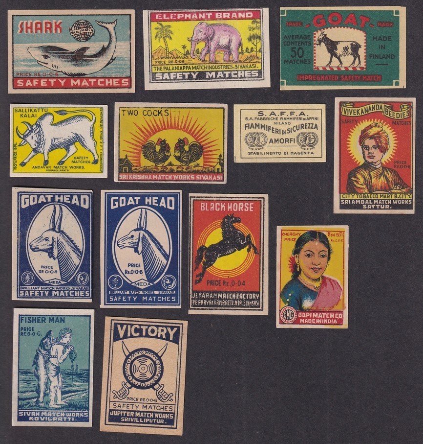 Matchbox labels collection (50)