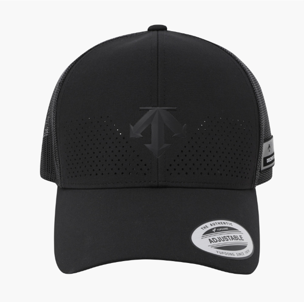 NEW DESCENTE GOLF Men's Half-Mesh Cap BLACK