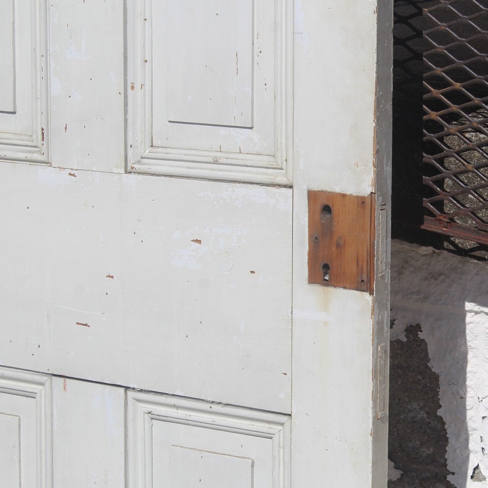 Salvaged 31” Four Panel Door, Antique Doors, NED2643B