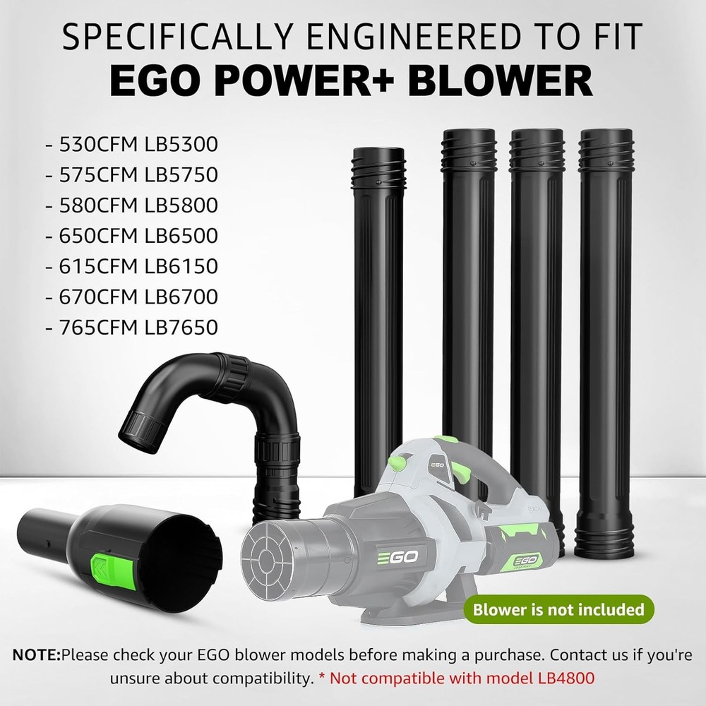 EGO Gutter Cleaning Kit Leaf Blower Nozzle Extension Attachment Black & Decker