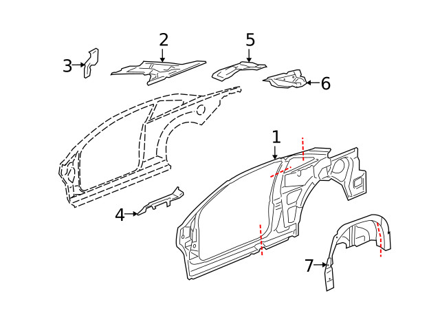 Genuine GM Inner Wheelhouse 25880272