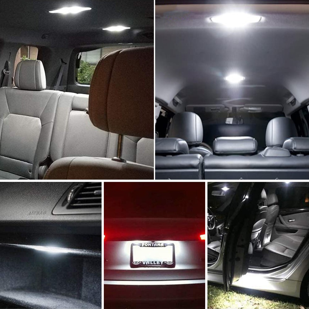 For Kia 28PCS Car Interior Combo LED Map Dome Trunk License Plate Light Bulbs