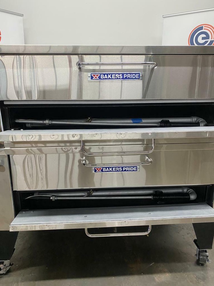 Used Bakers Pride 452 Pizza Oven Double Stack