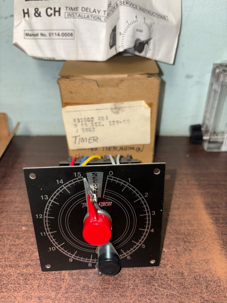 NOS INDUSTRIAL TIMER COMPANY H15 SECOND TIMER THERMATRON TIME DELAY TIMER. B439