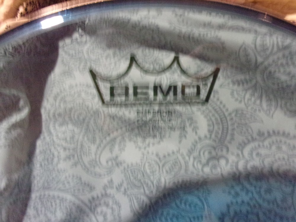 Remo Emperor Colortone Blue Drum Head 14" pulled from barely used tom