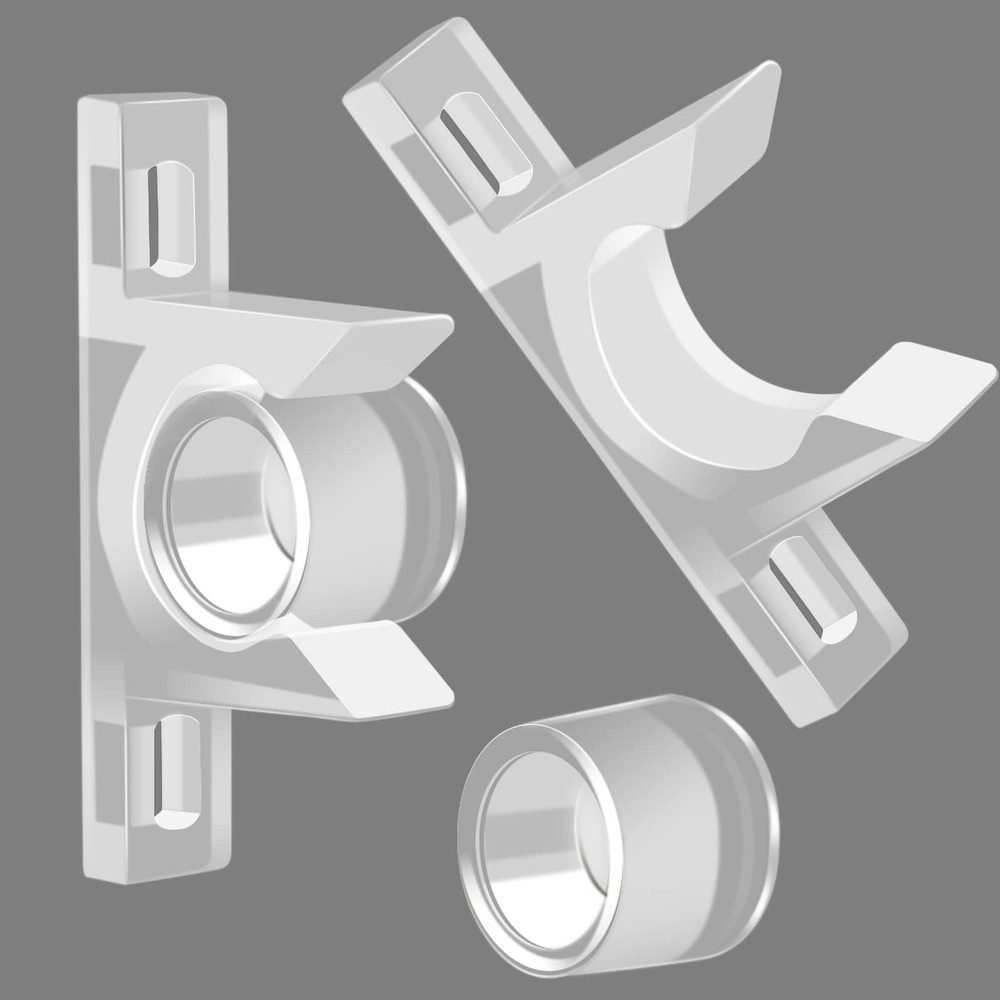 KIBBEH 8 Sets False Front Cabinet Clips Kitchen Doors Transparent