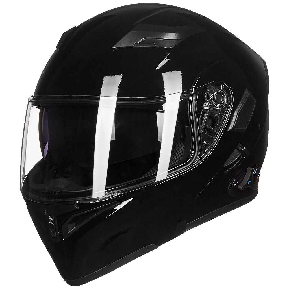 ILM Bluetooth Motorcycle Helmet Flip up Modular Dual Visor Intercom FM DOT 902BT