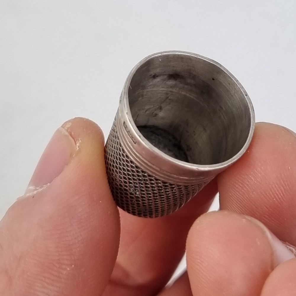 Antique Solid Silver Thimble Chester 1923 Henry Griffith & Son Ltd