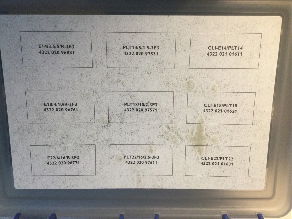 Philips 3F3 PLANAR CORES Sample Box 3, per own