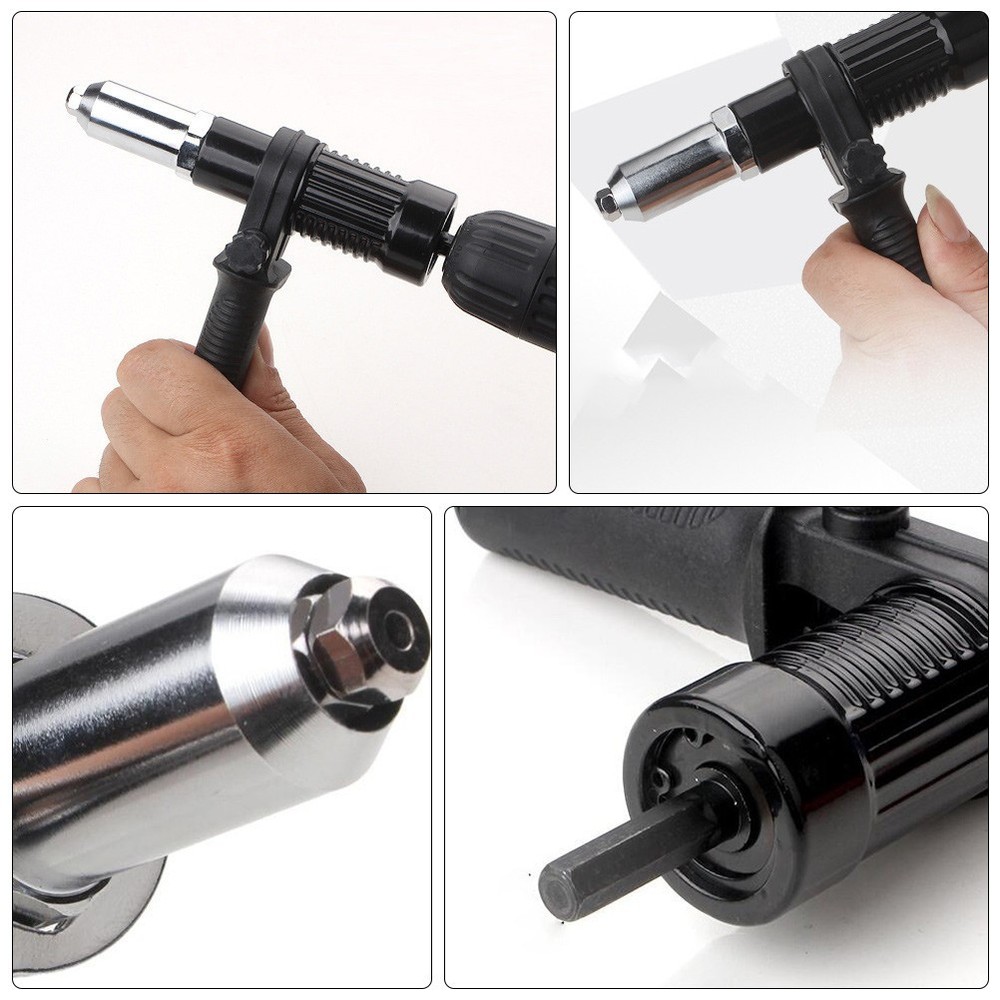 Metal Rivet Shooter Connector Pulling Machine Joint Right Angle Drill Adapter