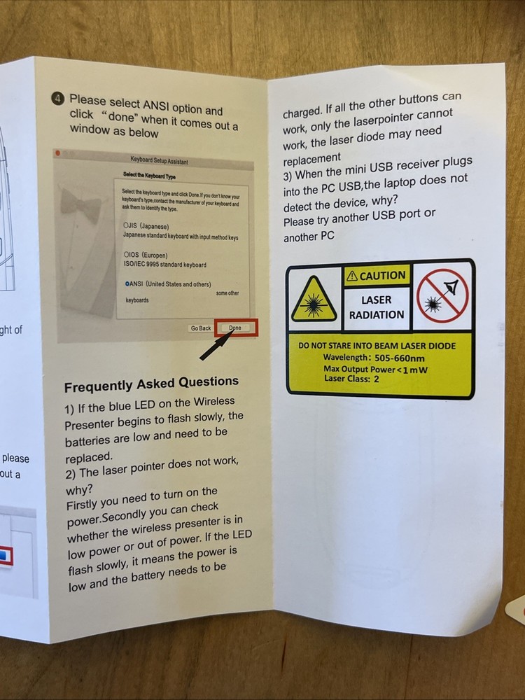 Pack Of 2, Wireless Presenter, Hyperlink Volume Control Presentation Clicker RF