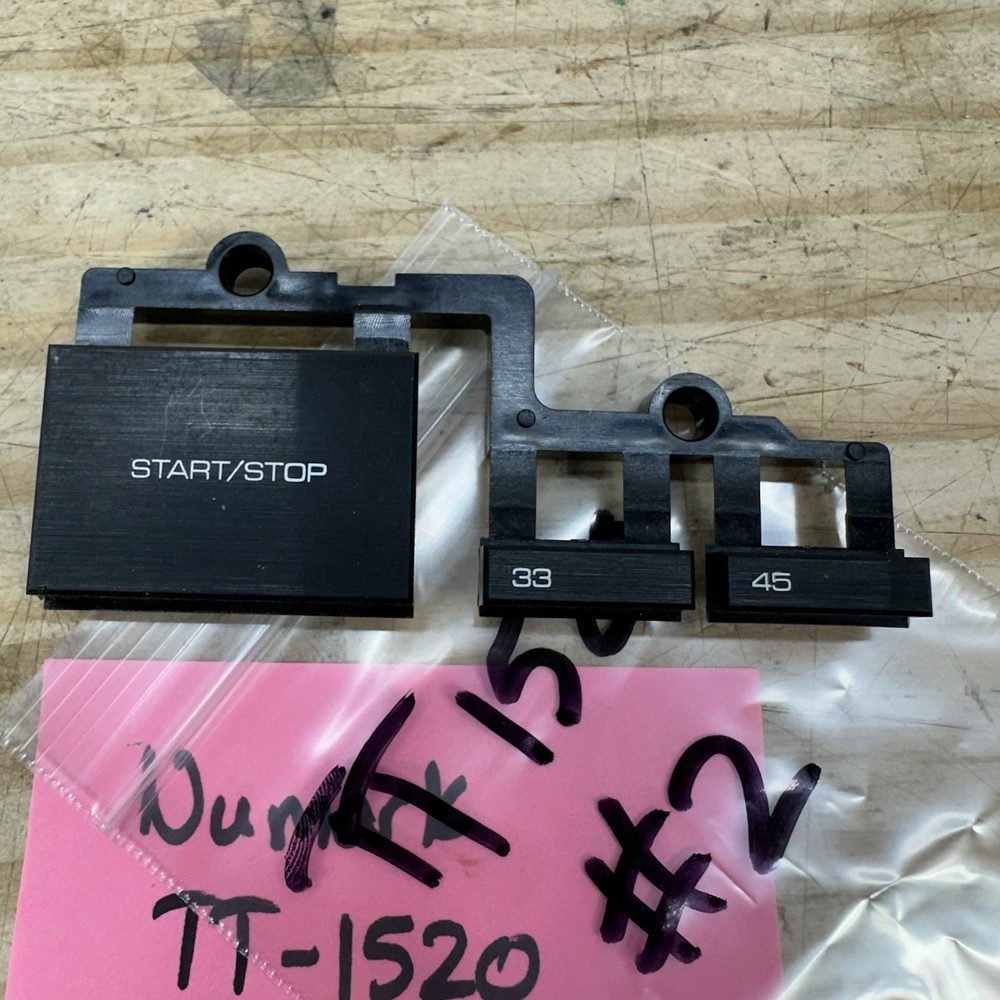 Numark TT-1520 Turntable Parts - Start Stop 45 33 Button Cap Covers