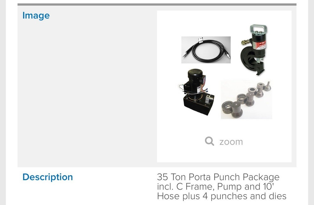 Porta Punch Hydrolic